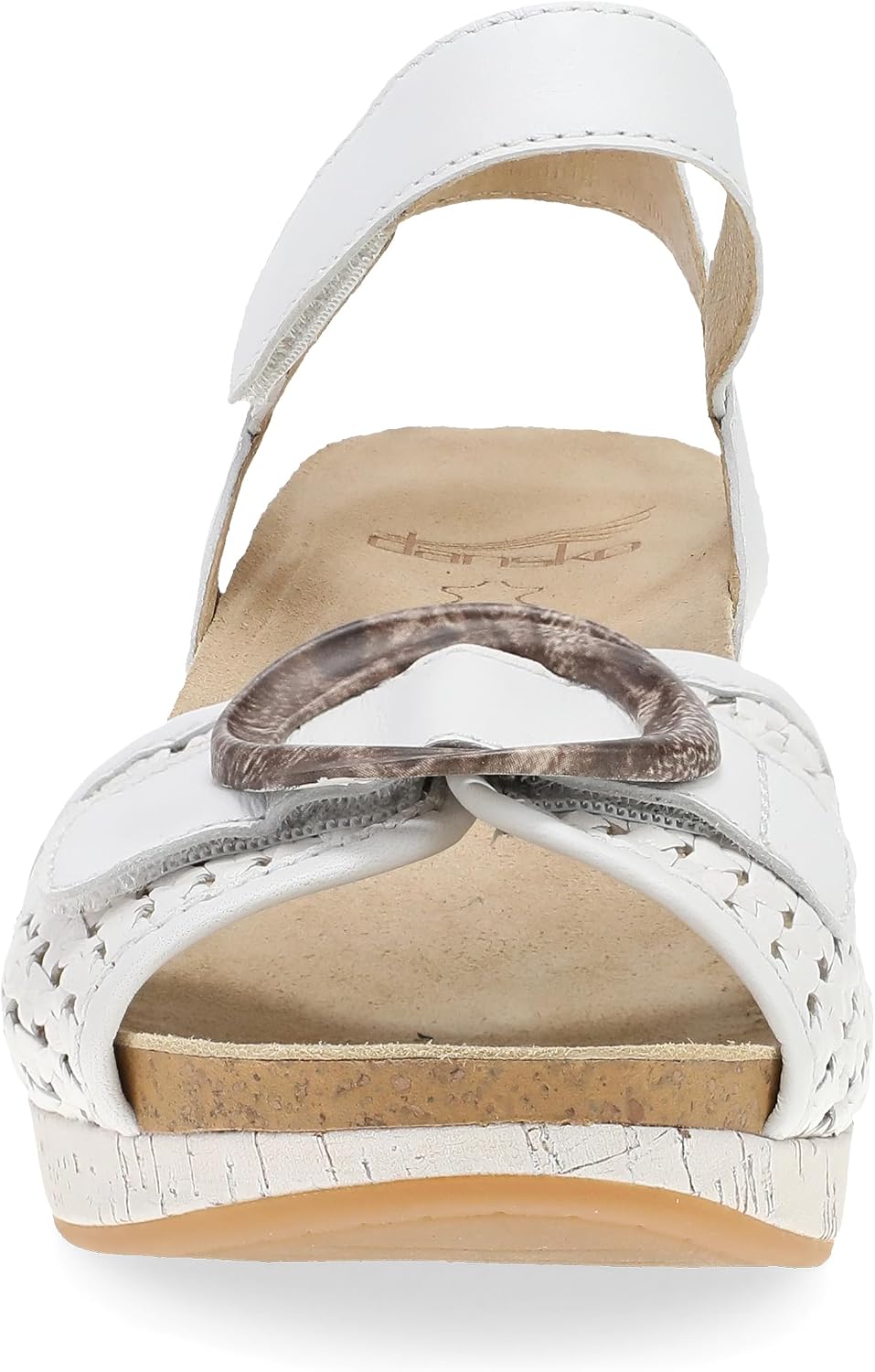 Dansko Stella Multi-Strap Wedge Sandal for Women - Cork/EVA Wedge with Arch Support -Fully Adjustable Straps-Lightweight Rubber Outsole