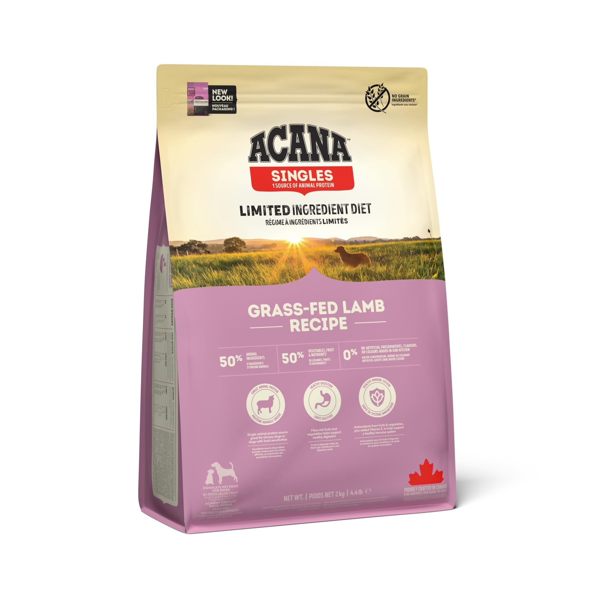 Grass-Fed Lamb Dog Food, 2 kg