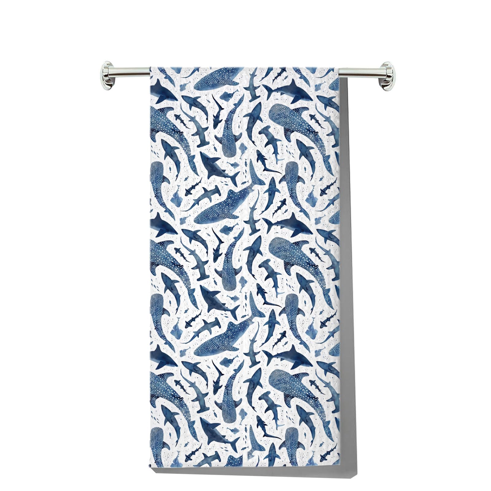 Serviette requin baleine MYSOMY : essuie-mains absorbant pour en finir avec l'humidité