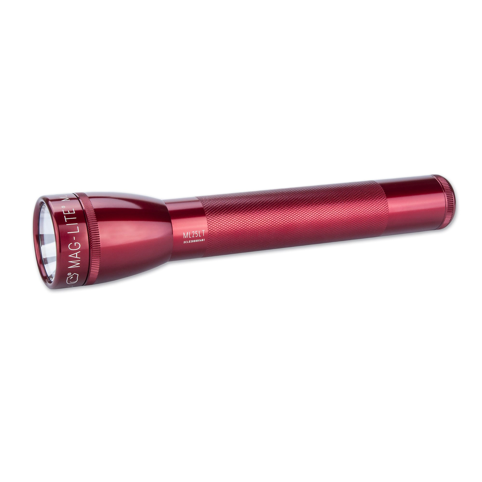 Mag-Lite 3 C-Cell Flashlight, Aluminium, Red, 173 lm