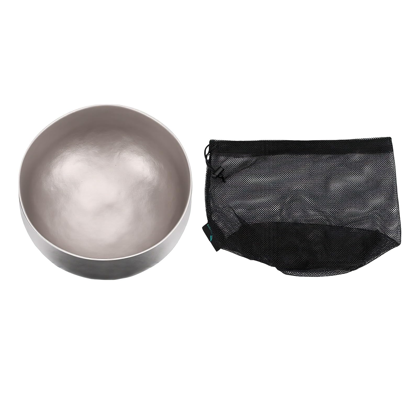 Naroote Große Servierschüssel, 2 L, Ti-Legierung, Doppelwandig, Metall-Suppenschüssel für Suppe, Reis, Salat, Nudeln und Abendessen, Küche, Camping, Kratzfest, Leicht, Tragbar