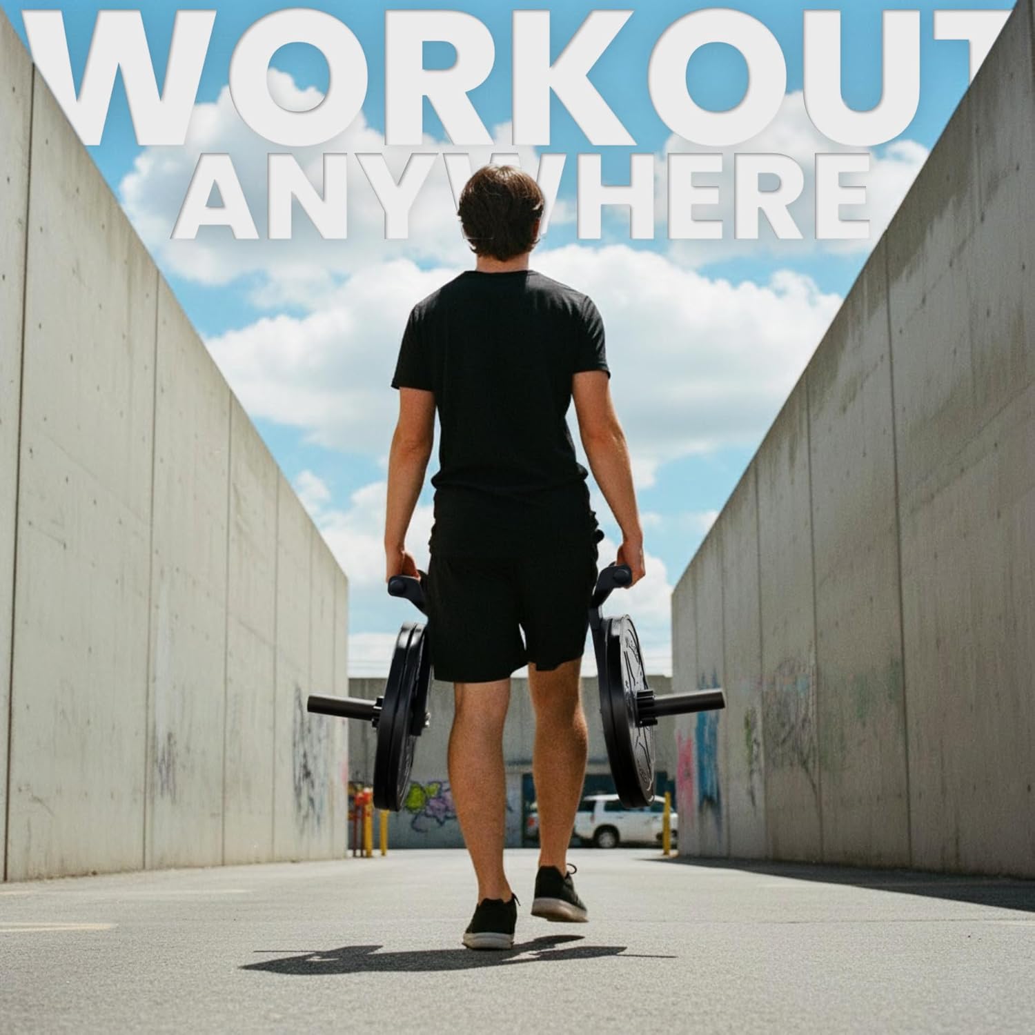 Synergee Farmer Carry Handles – Pair of Heavy‑Duty Walking Handles. Compact Strength‑Training Equipment with a 600lb Capacity