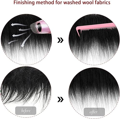 Miniatura 4 de 2 tiras precortadas de tela de piel sintética de felpa lanuda para bricolaje Halloween barba de gnomo, Navidad, esponjoso, para manualidades, tela