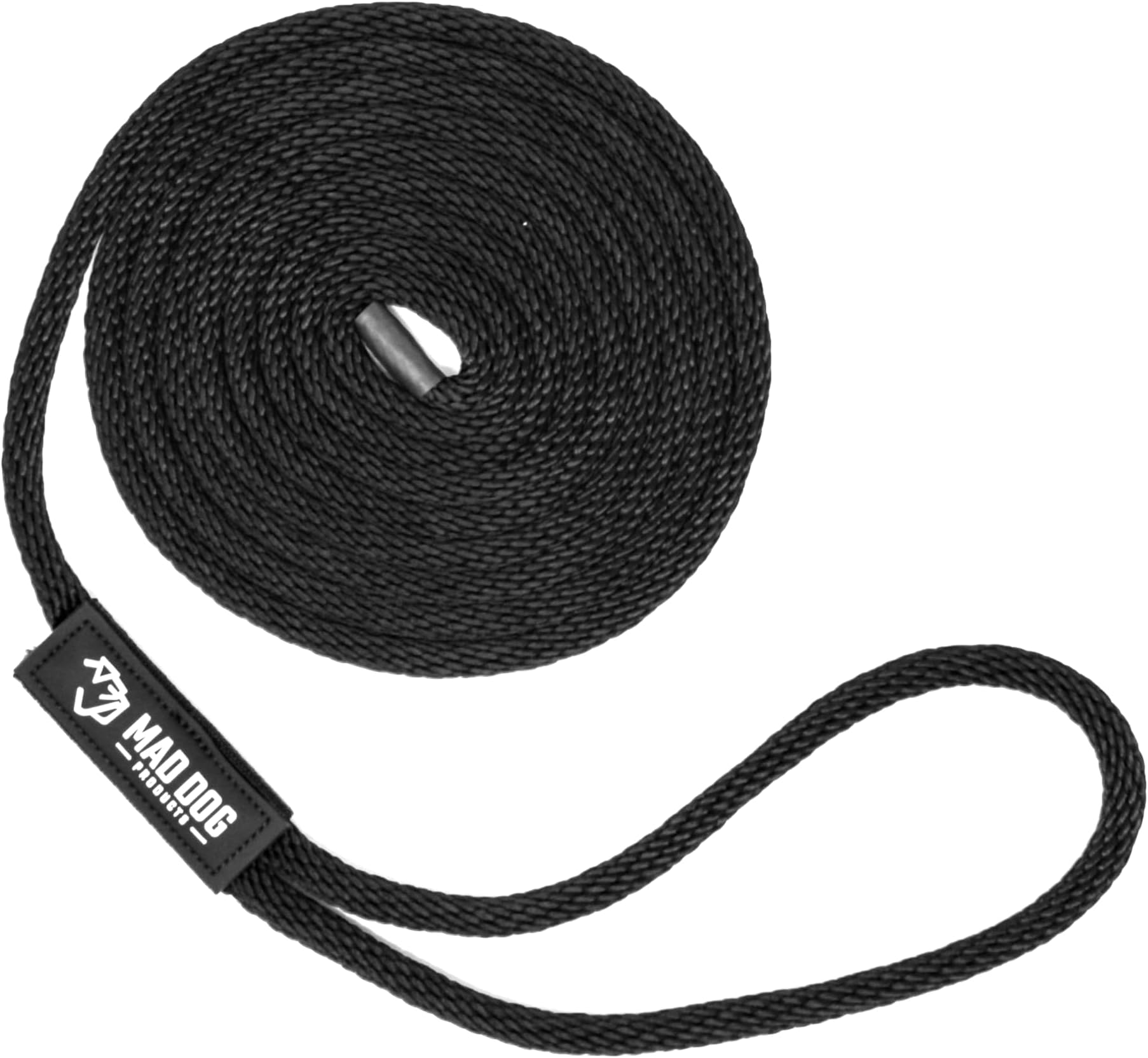 3/8" x 25' Black Solid Braid Nylon Dock Line - Made in USA