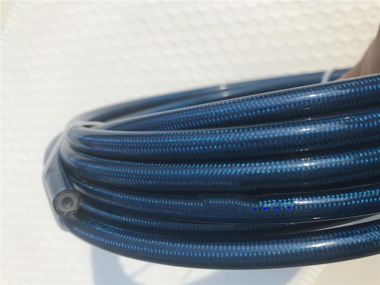 rura hamulcowa 1 M Kolorowy Przewód Hamulcowy Wyścigowy AN3 (3,2 Mm 1/8" ID) Pokryty PVC/PU, Pleciony Z Nylonu Ze Stali Nierdzewnej(Dark blue)