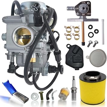 TRX350 Carburetor Fit for Honda 16100-HN5-M41 Rancher 350 TRX350FE/FM/TE/TM/ES 2000-2006 4 Stroke ATV with Air Filter 16100-HN5-305