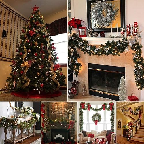 Miniatura 5 de woohaha Luces de Navidad blancas, paquete de 2 50 mini luces transparentes incandescentes para árbol de Navidad con 2 paquetes de 100 luces solares