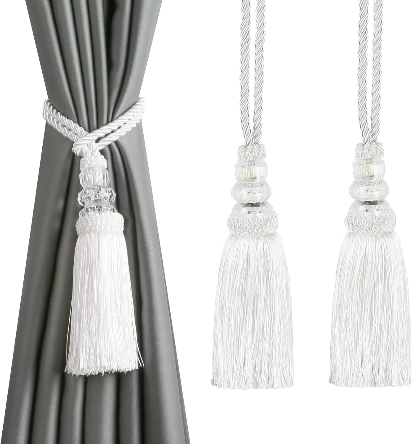 HedongHexi Curtain Tiebacks with Tassle , Outdoor Elegant Decorative Curtain