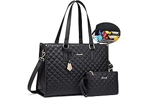 LOVEVOOK Lunch Tote with Laptop & Insulated Lunch Compartment