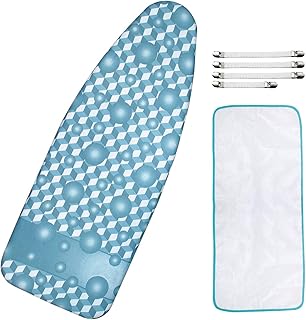 Sponsored Ad - Extra-Wide Ironing Board Cover and Pad Replacement with Scorch and Stain Resistant Thick Padding and Elasti...