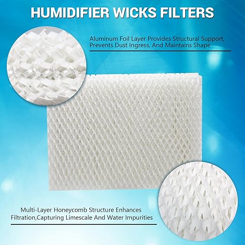 Miniatura 6 de MD1-0034 - Filtros de mecha de repuesto para humidificador evaporativo Vornado Evap2, Evap40, EV3, EV100, EV200, EVDC300, EVDC505, EVDC500, filtro