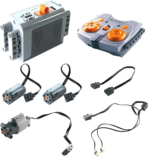 5-in-1 Motor Kit Compatible with Lego Technic, Power Funtction Set with Powerful Motors, Advanced Control Functionality, Ultimate Compatibility
