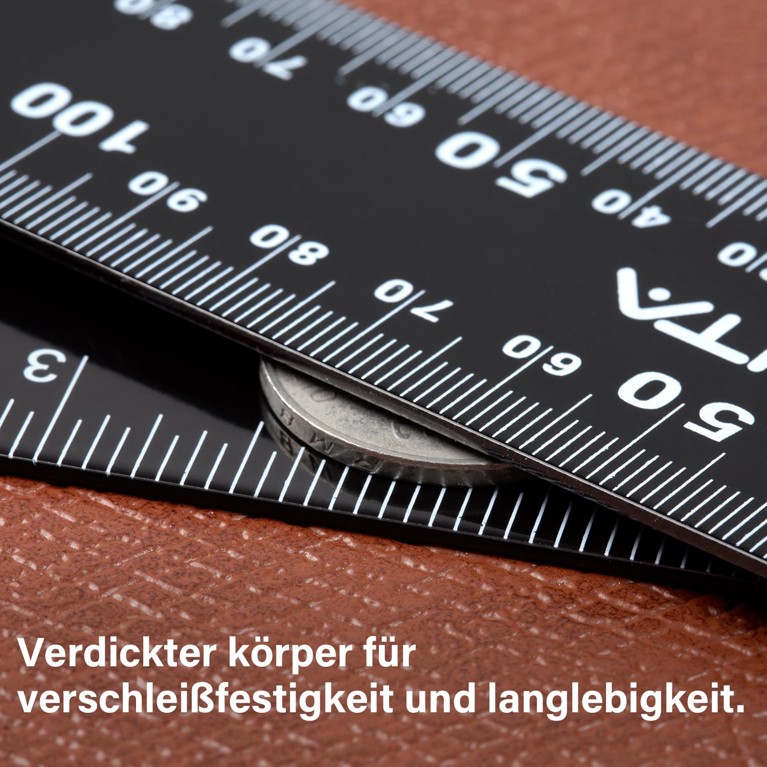 WUTA Anschlagwinkel 30 x 20 cm Framing Square, L-förmiges Winkellineal aus Titanstahl, 90-Grad-Winkel für präzise Messung, Holz- und Metallbearbeitung