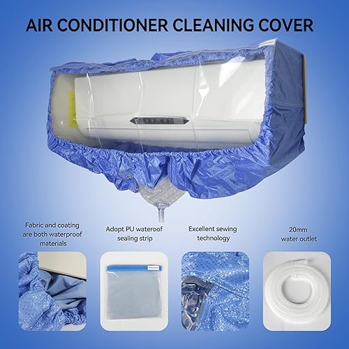 Miniatura 4 de FavorCOOL Bolsa de limpieza de aire acondicionado dividida impermeable, bolsa de lavado de polvo, bolsa de servicio de lavado de aire acondicionado