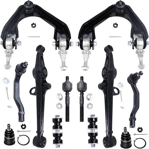 Miniatura 10 de Detroit Axle - Kit de suspensión delantera FWD de 12 piezas para Toyota Matrix Pontiac Vibe 2003 2004 2005 2006 2007 2008, 2 brazos de control