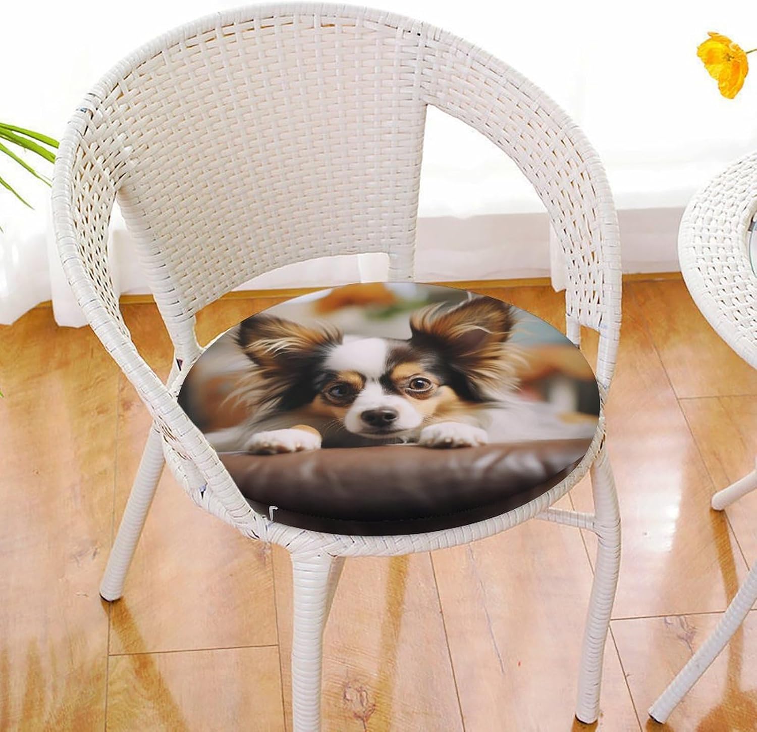 Papillon Lying on Tummy Chair Cushions Floor Pillow Chair Pad