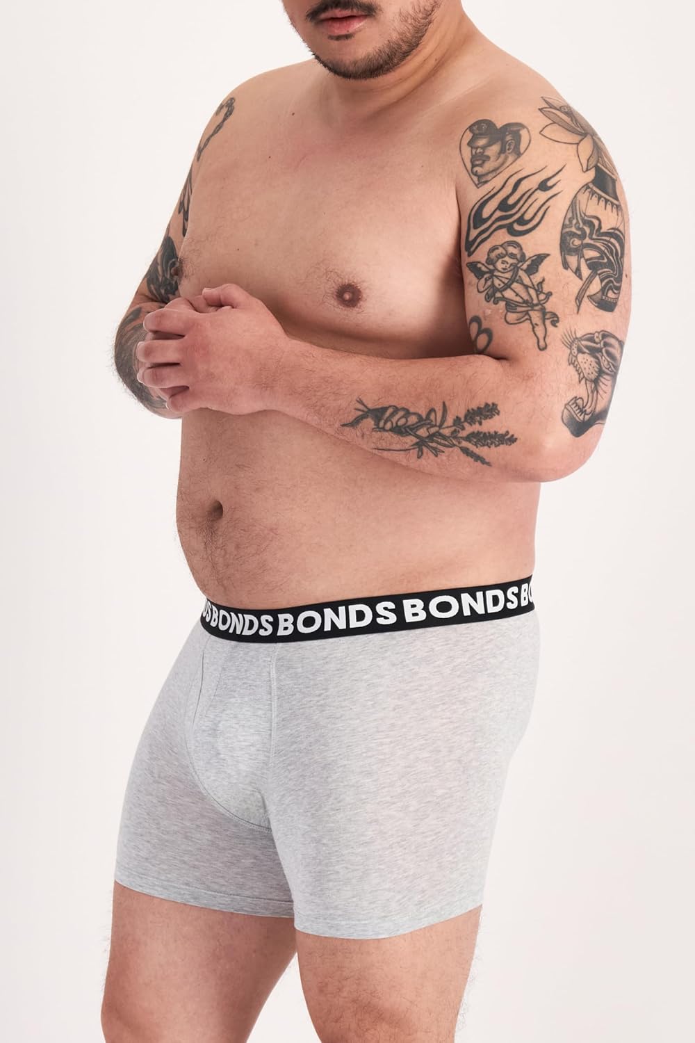 Bonds Men's Underwear Boxer Briefs Pack, Everyday Men's Boxer Briefs, Mid-length, Cotton-blend Underwear, 3-pack - Image 3