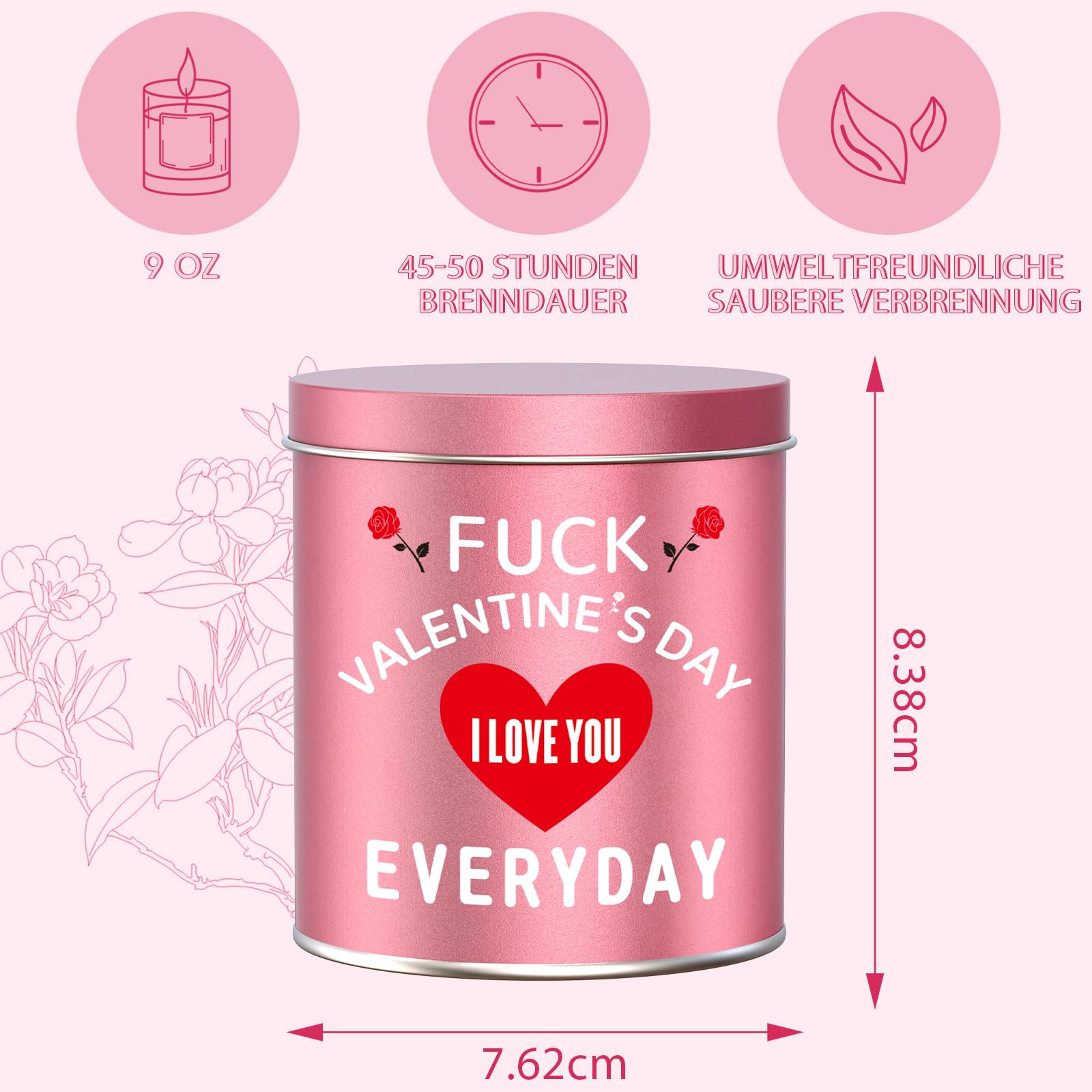 Valentines Funny Gifts for Her Women Girlfriend,9oz Scented Candles,Valentines Day Gifts for Women Wife,Anniversary Presents for Her Girlfriend on Birthday Christmas - Image 3