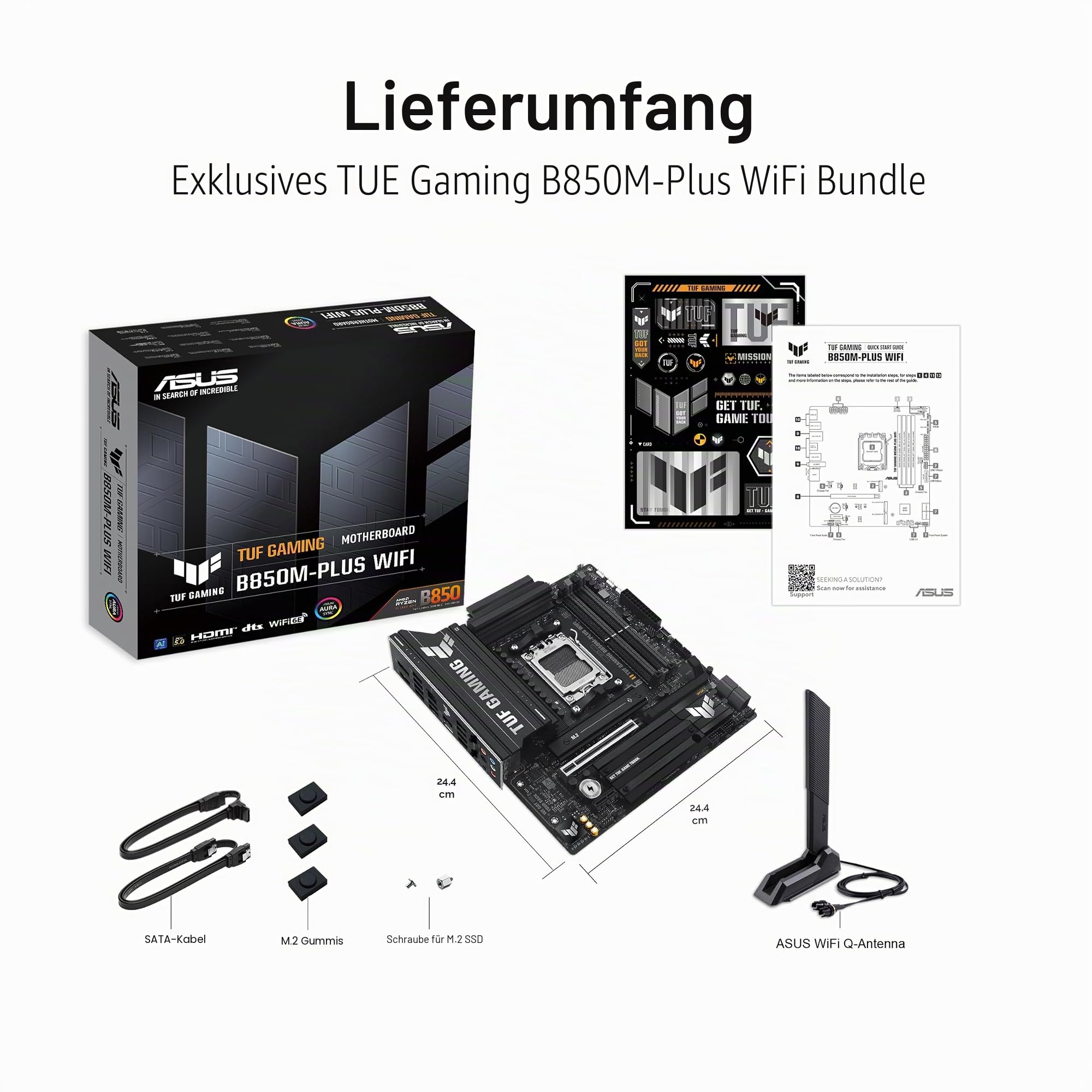 ASUS TUF Gaming B850M-PLUS WiFi AMD AM5 B850 mATX Mainboard