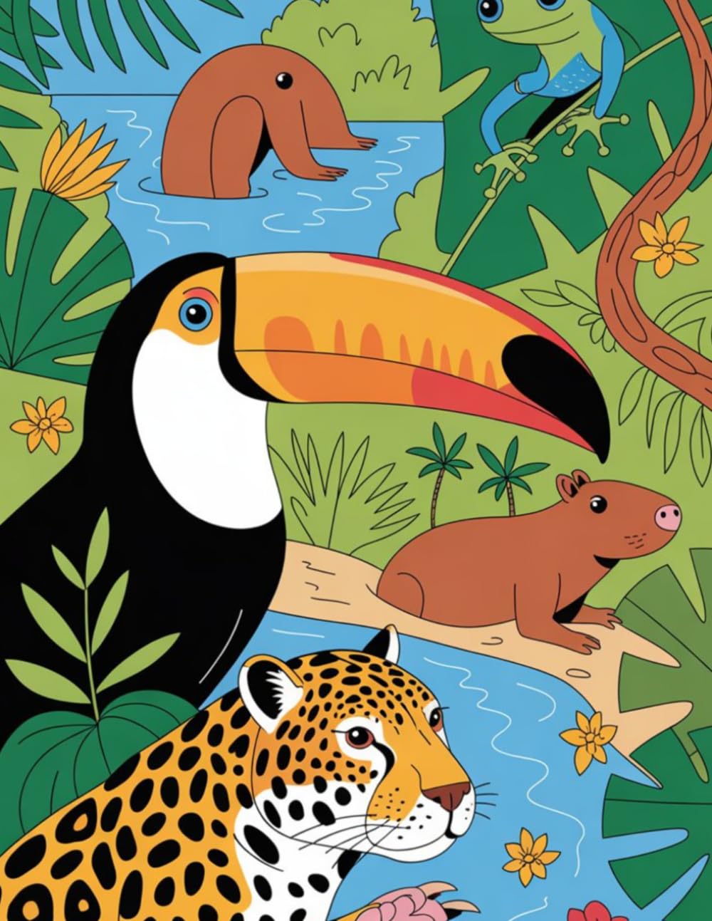 Wild Brazil: A Coloring Journey