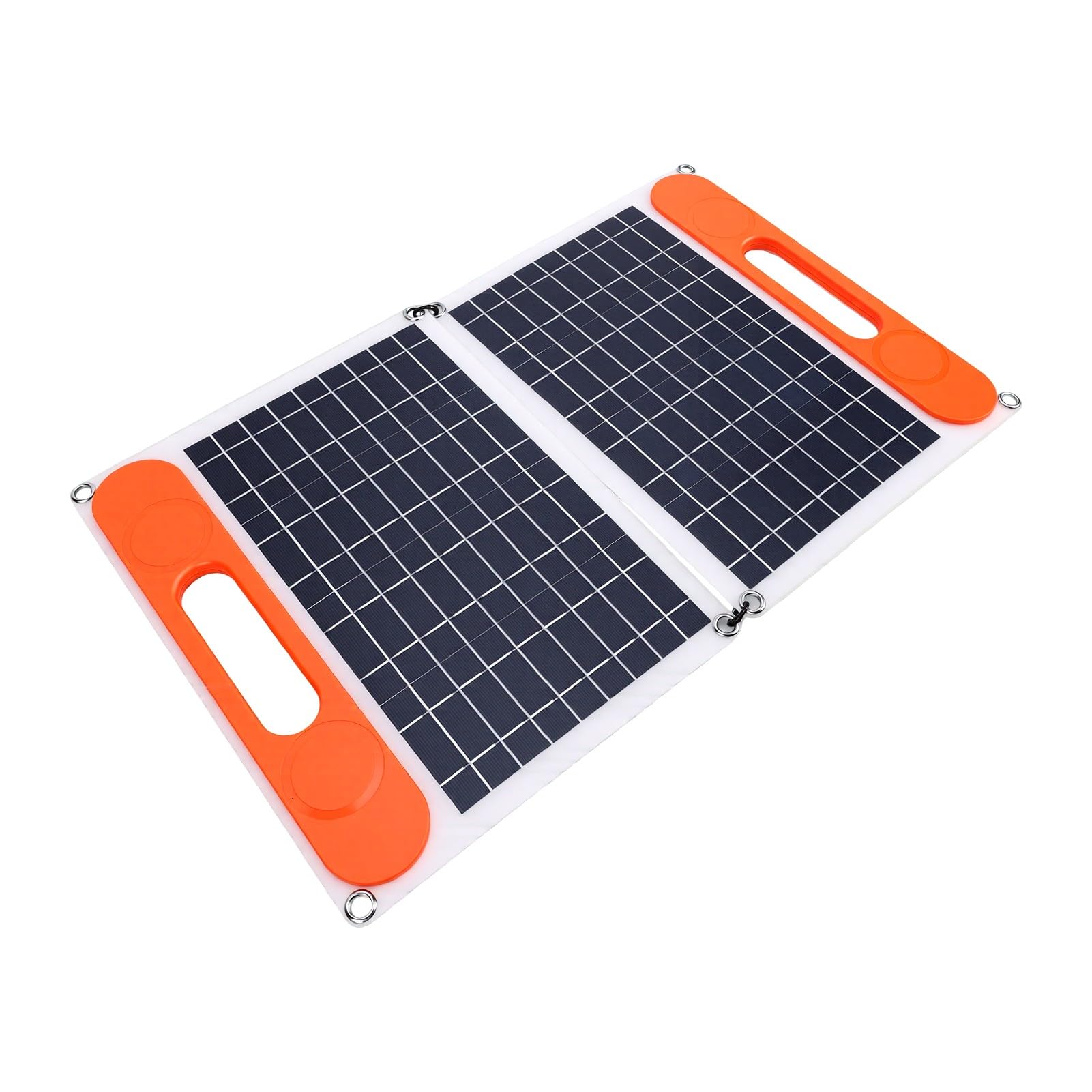 RIZGHWOY 60W Monokrystaliczny Przenośny Zestaw Paneli Słonecznych z | Podwójne USB, Typ C, Wyjścia DC, Kontroler ładowania 100A, Wodoodporny do Kempingu, Wędrówek, RV, Awaryjnego zasilania.