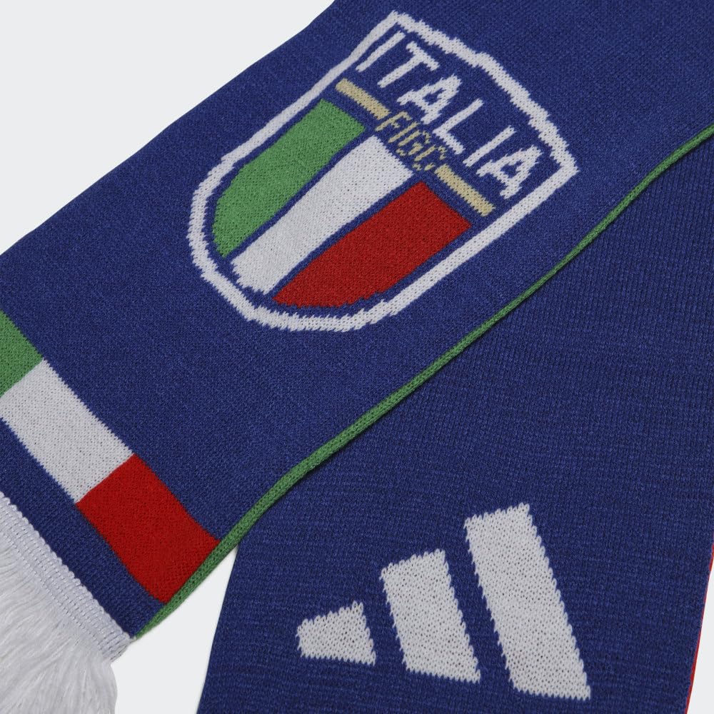 adidas Bufanda unisex para adultos de la Copa del Mundo de Fútbol, color azul y blanco OSFM