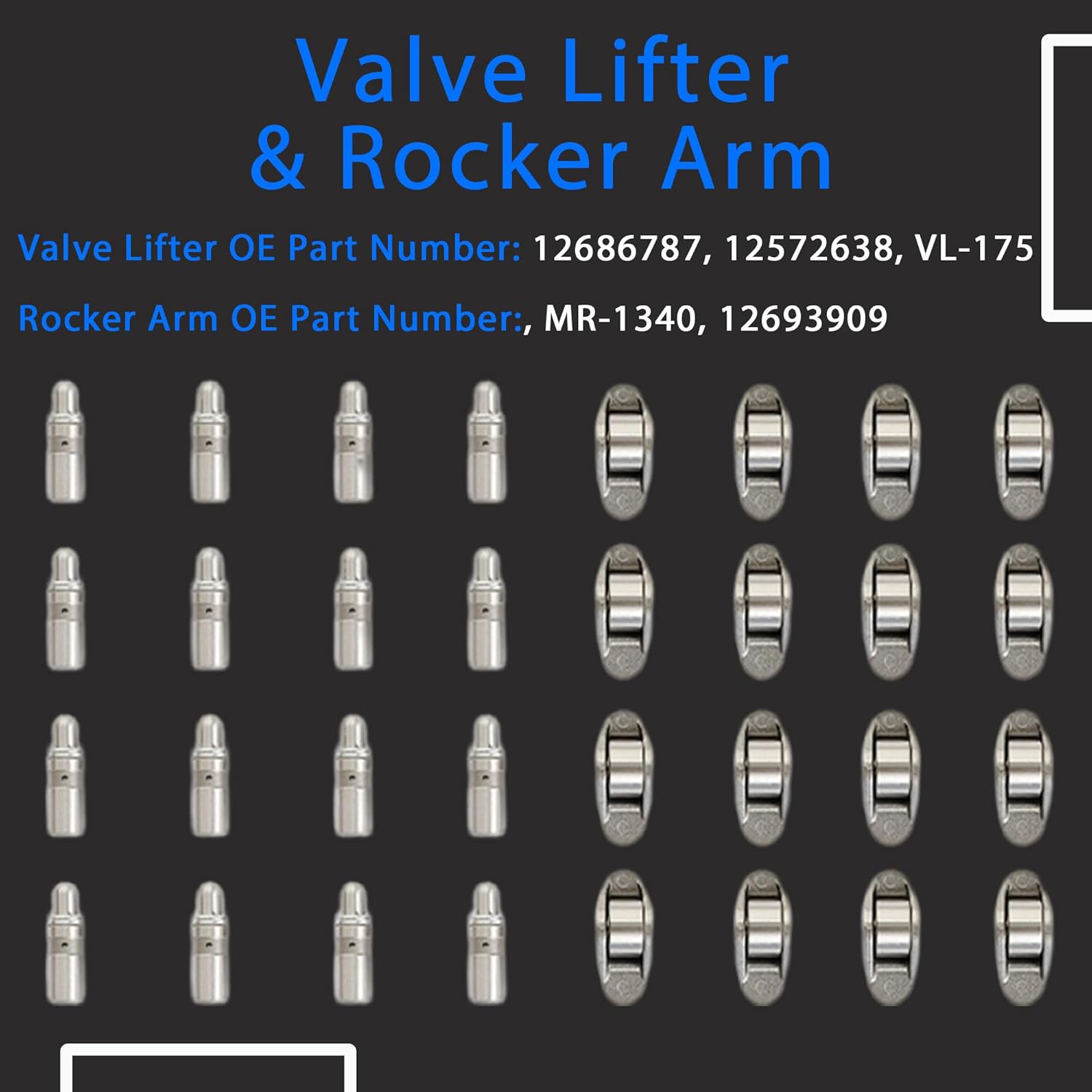 2.4 Timing Chain Kit w/VVT Sprocket & Solenoid Water & Oil Pump Camshaft Valve Lifter Rocker Arm For Chevy Equinox Malibu Buick Lacrosse Regal Verano GMC Terrain 2.4L 2.2L Ecotec 9-4201S 9-4201SB1K3