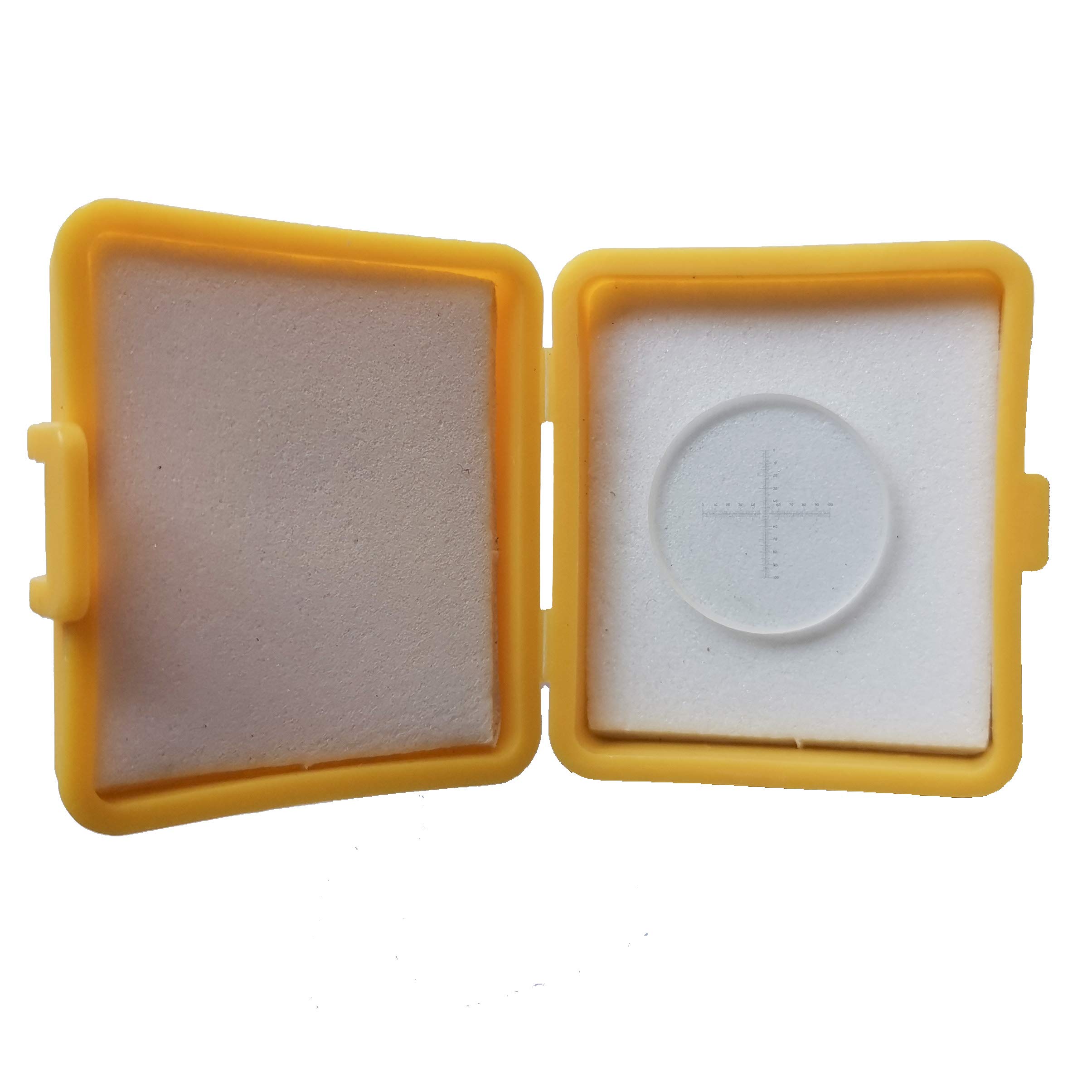 Micrometro Oculare a Croce 0,1 mm per Microscopio, Tipo C7, Diametro 24 mm, Vetro Ottico, per Calibrazione e Misurazione Bidimensionale, da Laboratorio