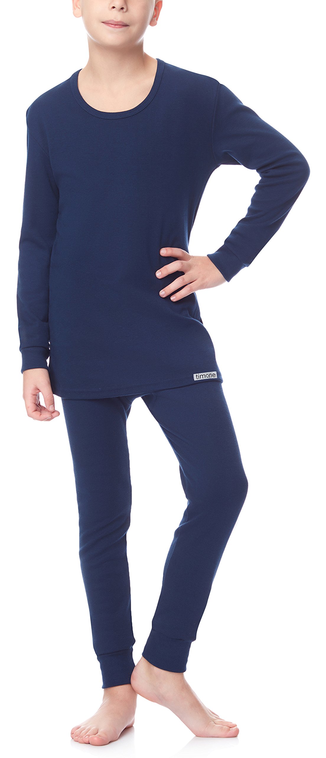 Timone Ensemble sous-vêtements Thermiques Maillot de Corps et Caleçon Long Garçon