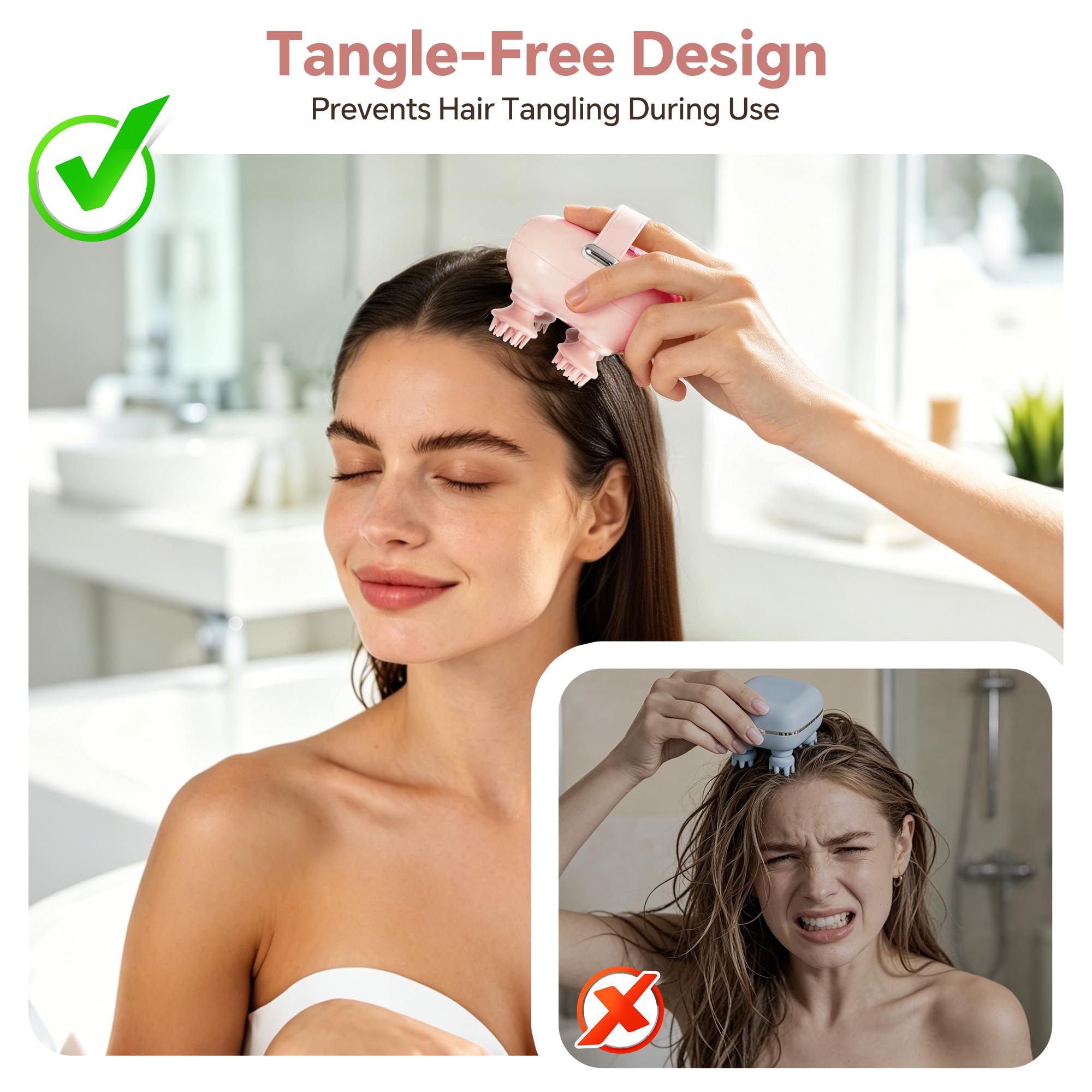 Electric Scalp Massager, Head Massager for Neck Body Stress Relax