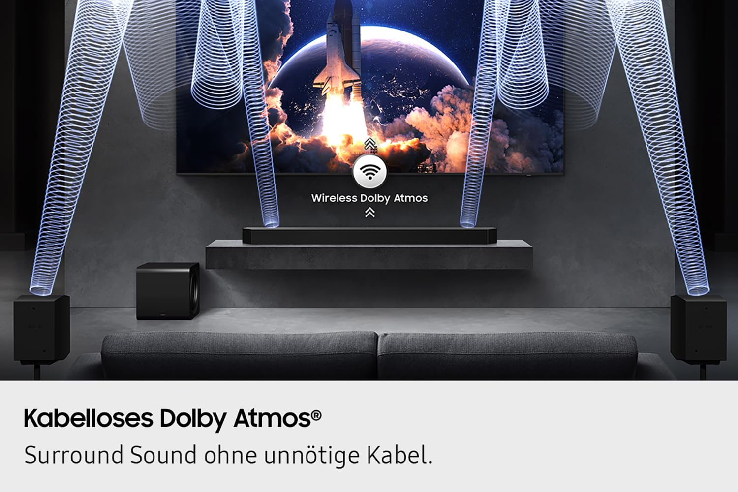 Soundbar Samsung HW Q995GF/ZG 11.1.4 Canali 23 Altoparlanti Wireless Bluetooth Hdmi Wifi Nero (Reconditionné)