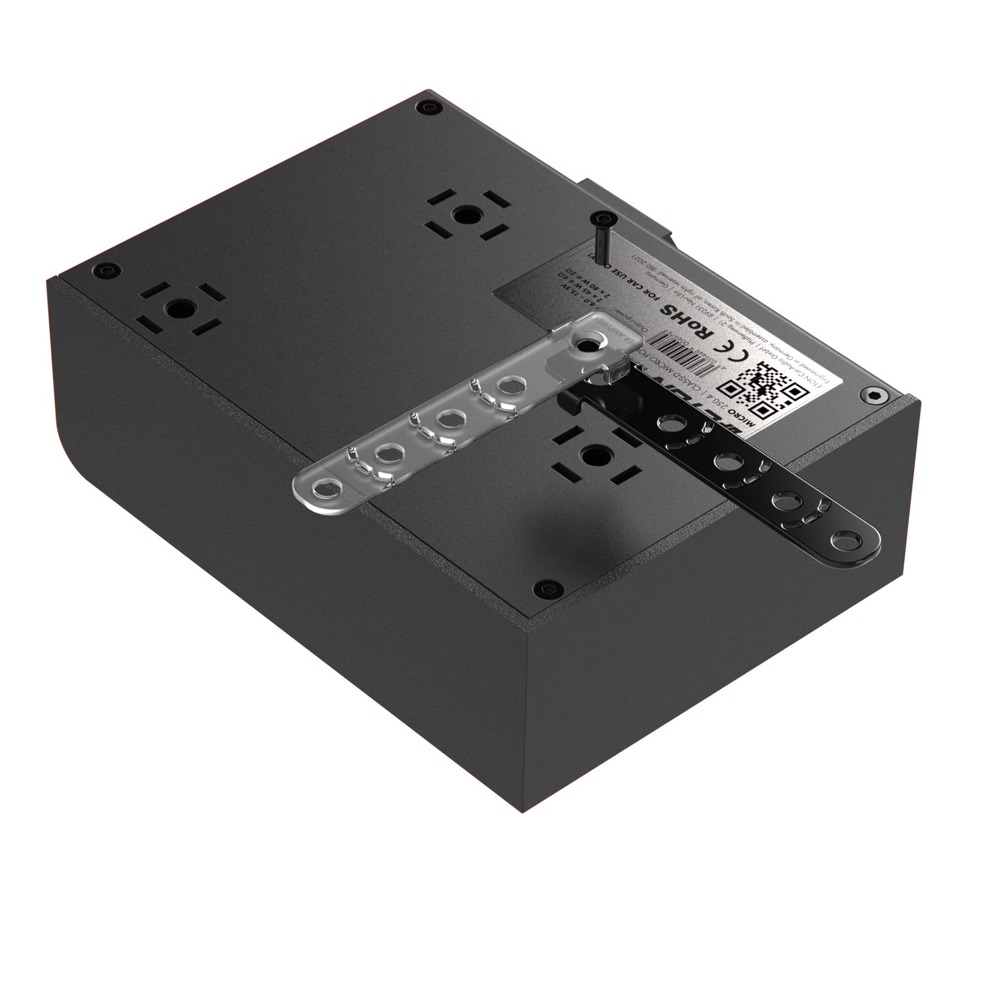 ETON Micro 250.4 – sehr kompakte 4-Kanal Endstufe, Class-D Digital Verstärker, perfekt für PKWs und Reisemobile