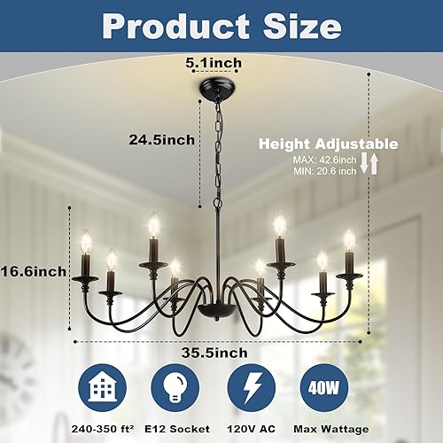 Miniatura 6 de Depuley Lámpara colgante de tejido rústico, 3 luces colgantes de metal con acabado de cuerda de cáñamo, cadena ajustable de 39 pulgadas, candelabros