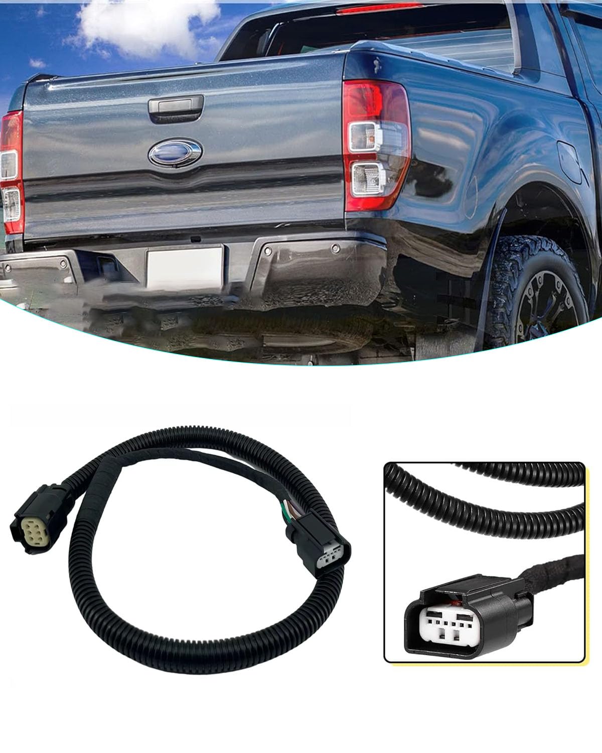 Rear View Backup Camera Harness, f150 Backup Camera Wiring Harness Compatible with Ford Raptor F150 2011-2014 OEM FC3Z-14A412-A FC3Z14A412A BL3Z14A411A (BL3Z14A411A)