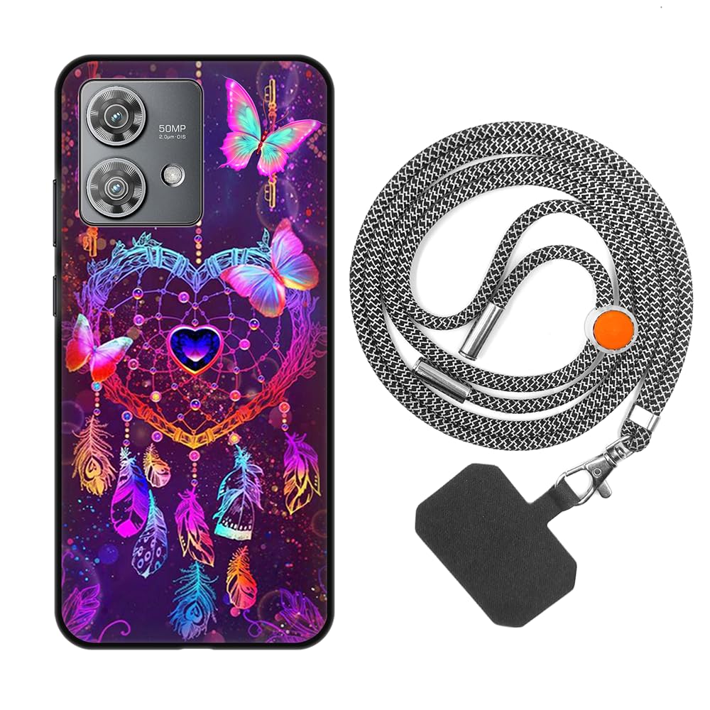 XINYEXIN Handyhülle Für Motorola Edge 30 Neo/Lite – Transparent Mit 3D Blumen, Stoßfest & Kratzgeschützt