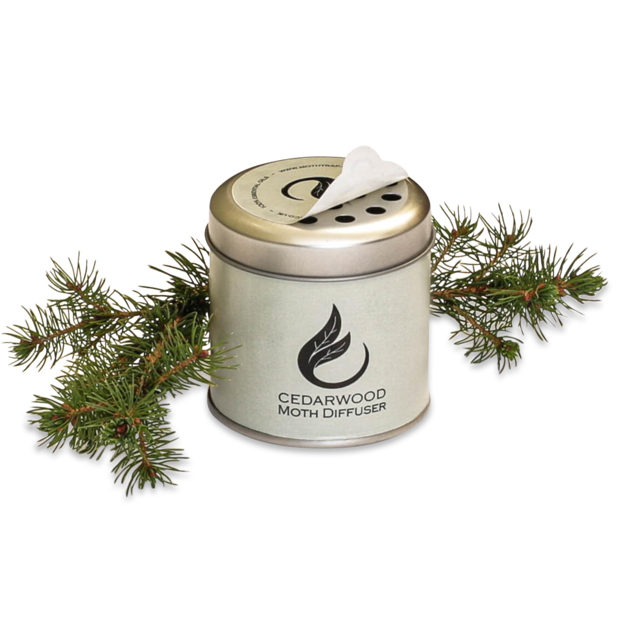 Cedarwood Clothes Moth Deterrent Repellents x4 - Repels Clothing Moths - Essential Oils - Long Lasting - 4 Tins - Non-toxic