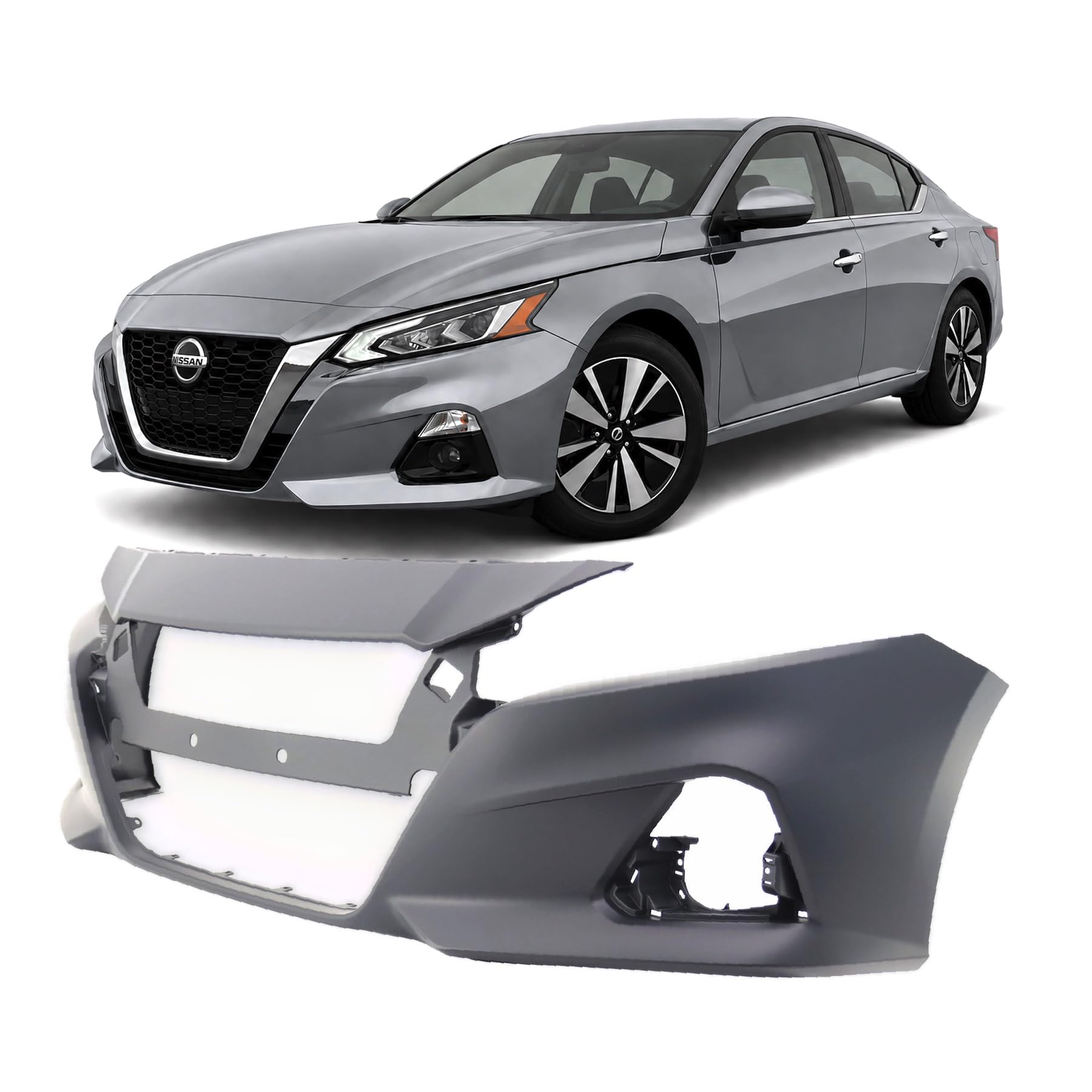FitParts Compatible with Nissan Altima 2017–2019 Front Bumper Cover