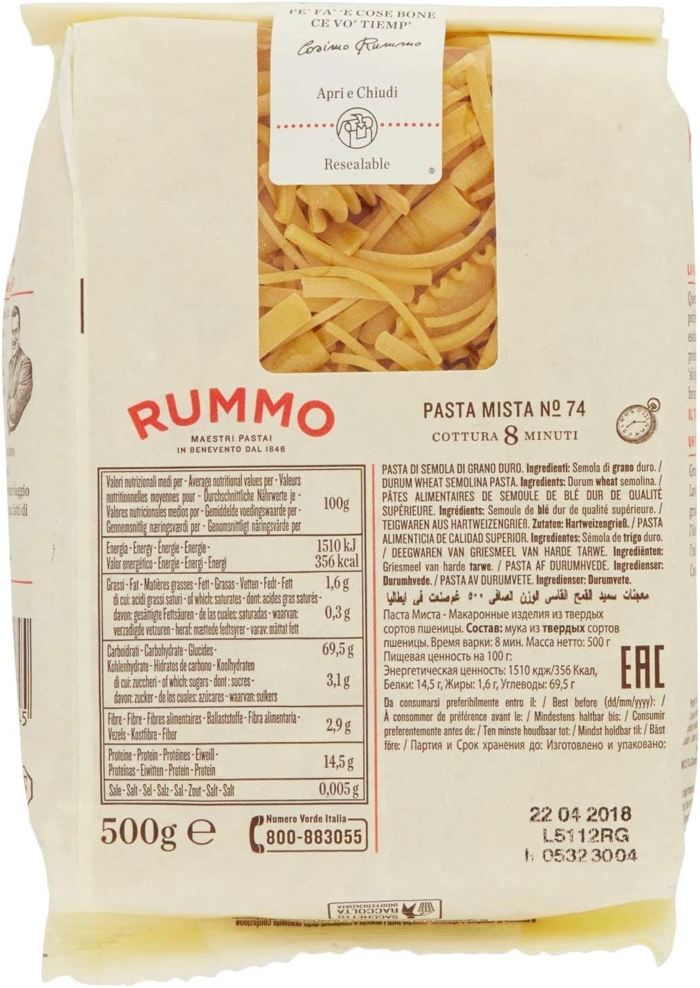 Italian Gourmet Pasta Set 20×500g – Auswahl Italienische Hartweizen Pasta (Spaghetti, Penne, Fusilli, Mista u.a.) Vorratspack für Familie & Gastronomie + Italian Gourmet Polpa
