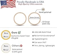 Vista 26 de Small Gold or Sterling Silver Huggie Hoop Earrings for Women Cartilage Nose Helix Tragus