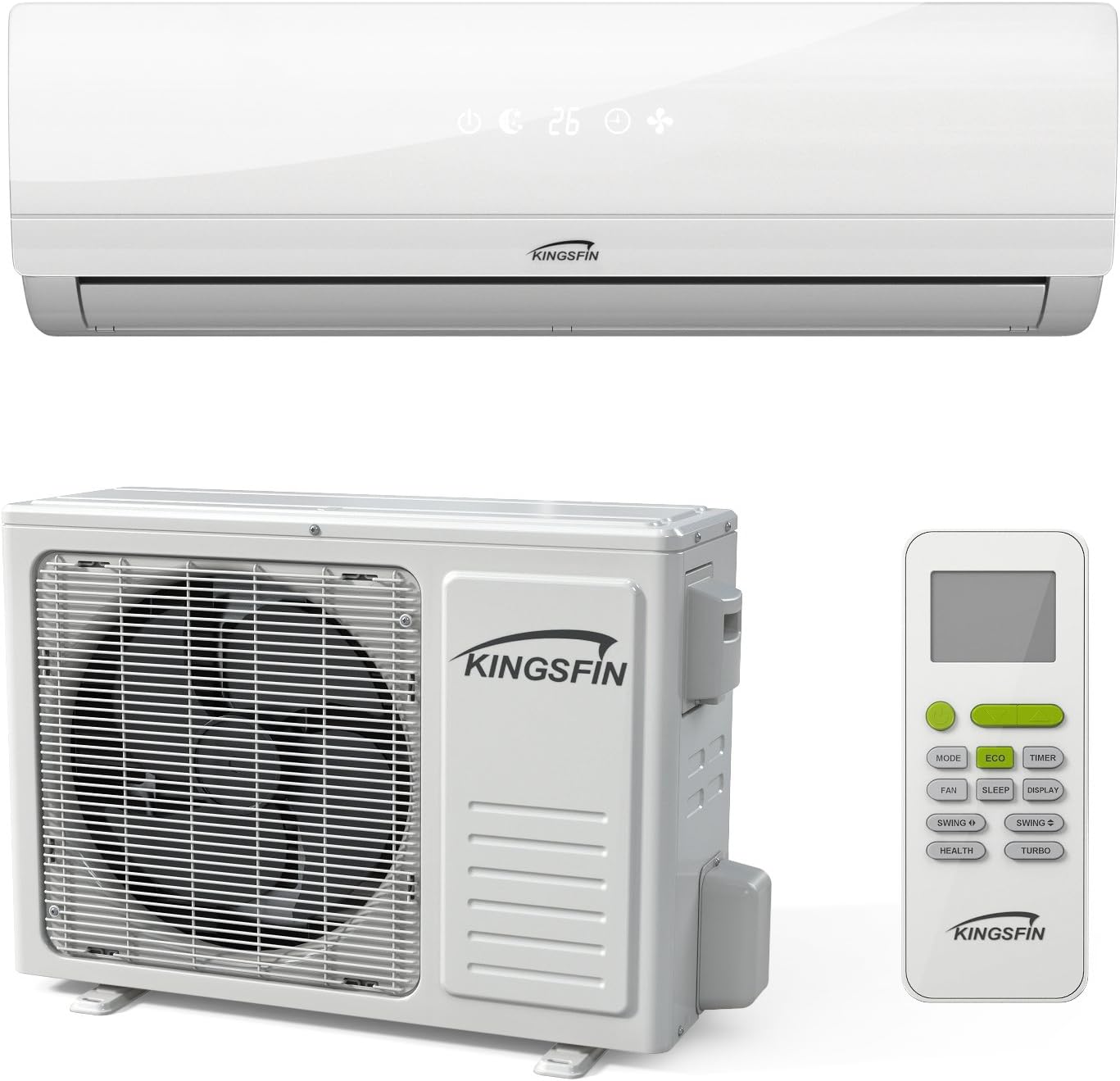 Mini Split Ductless AC Air Conditioner and Heat Pump 18000 BTU / 230V 15 SEER Complete System (18000 BTU / 230V) (18000 BTU / 230V)