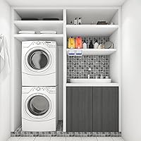 Vista 3 de Ochine Paquete de 2 soportes para vasos de detergente para ropa sucia, bandeja de recogedor de goteo, dispensador de jabón, dispensador de jabón