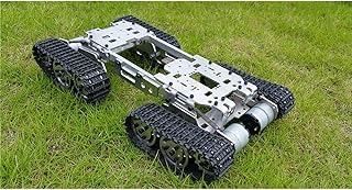 WFTD Multifunction Metal Tank Chassis, Smart Car Tracked Chassis Siamese Robot, Obstacle Crossing Chassis, 4WD Climbing, Diy Rc Toy