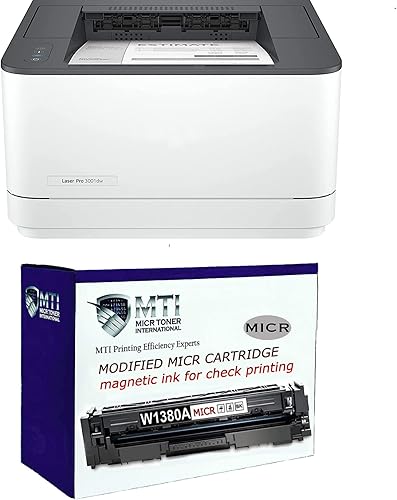 MTI 3001dw Laser Pro Wireless Black and White Check Printer Bundle con cartucho de tóner MICR modificado 138A W1380A para impresión de cheques disponible en Yaxa Costa Rica