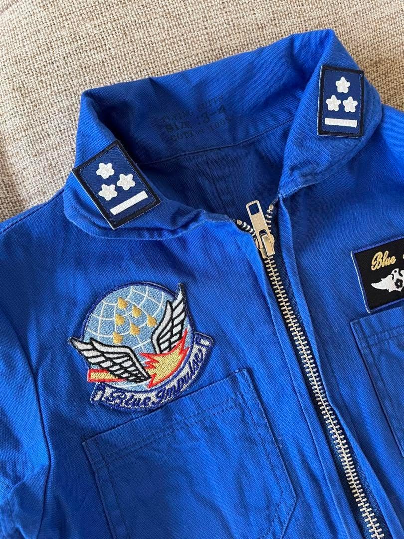 ブルーインパルス つなぎ ブルーインパルス 航空自衛隊 90㎝ 子供服