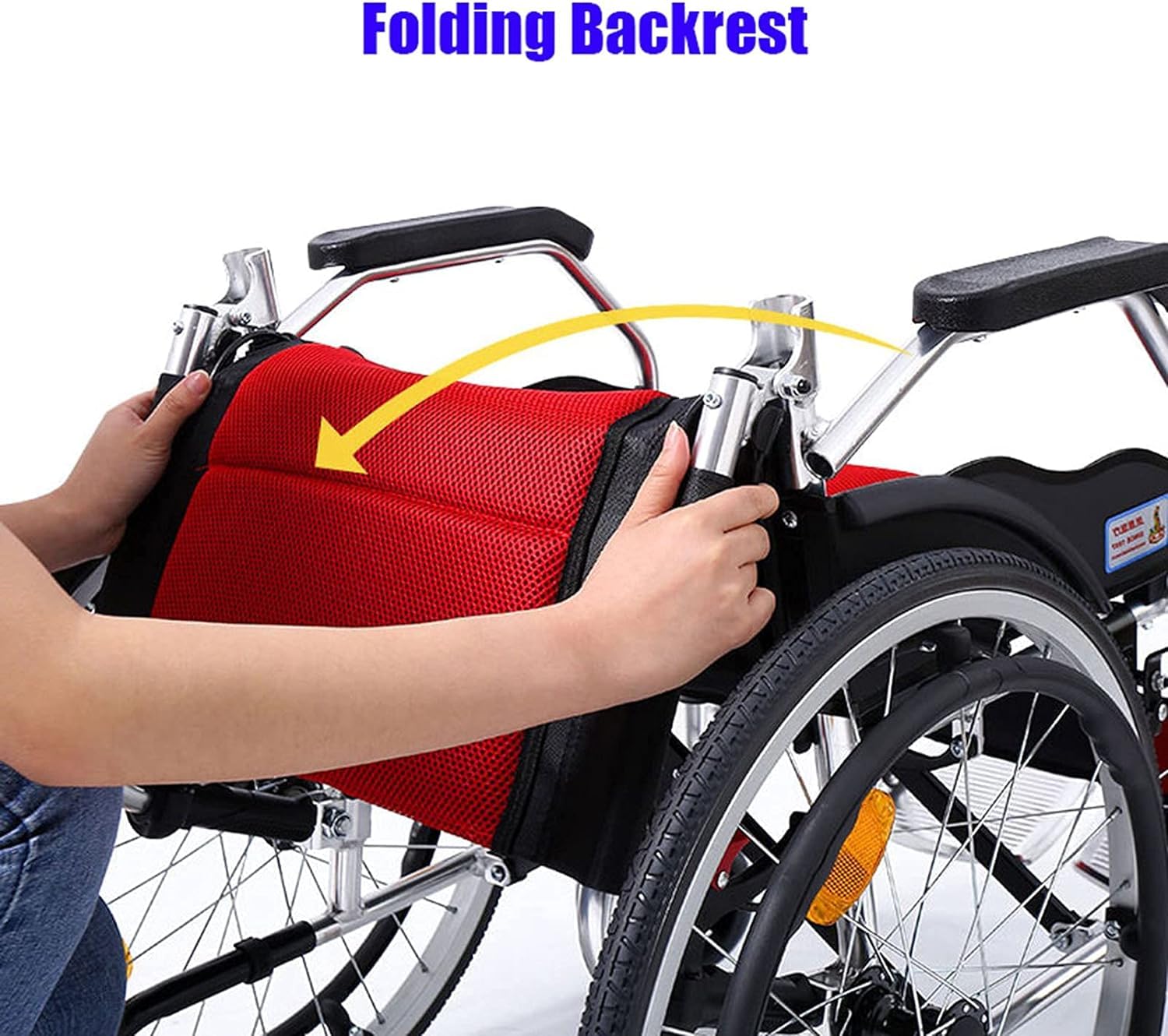 Silla de Ruedas Manual Ligera con Pedal Telescópico Plegable Silla de Ruedas Manual Ligera Plegable