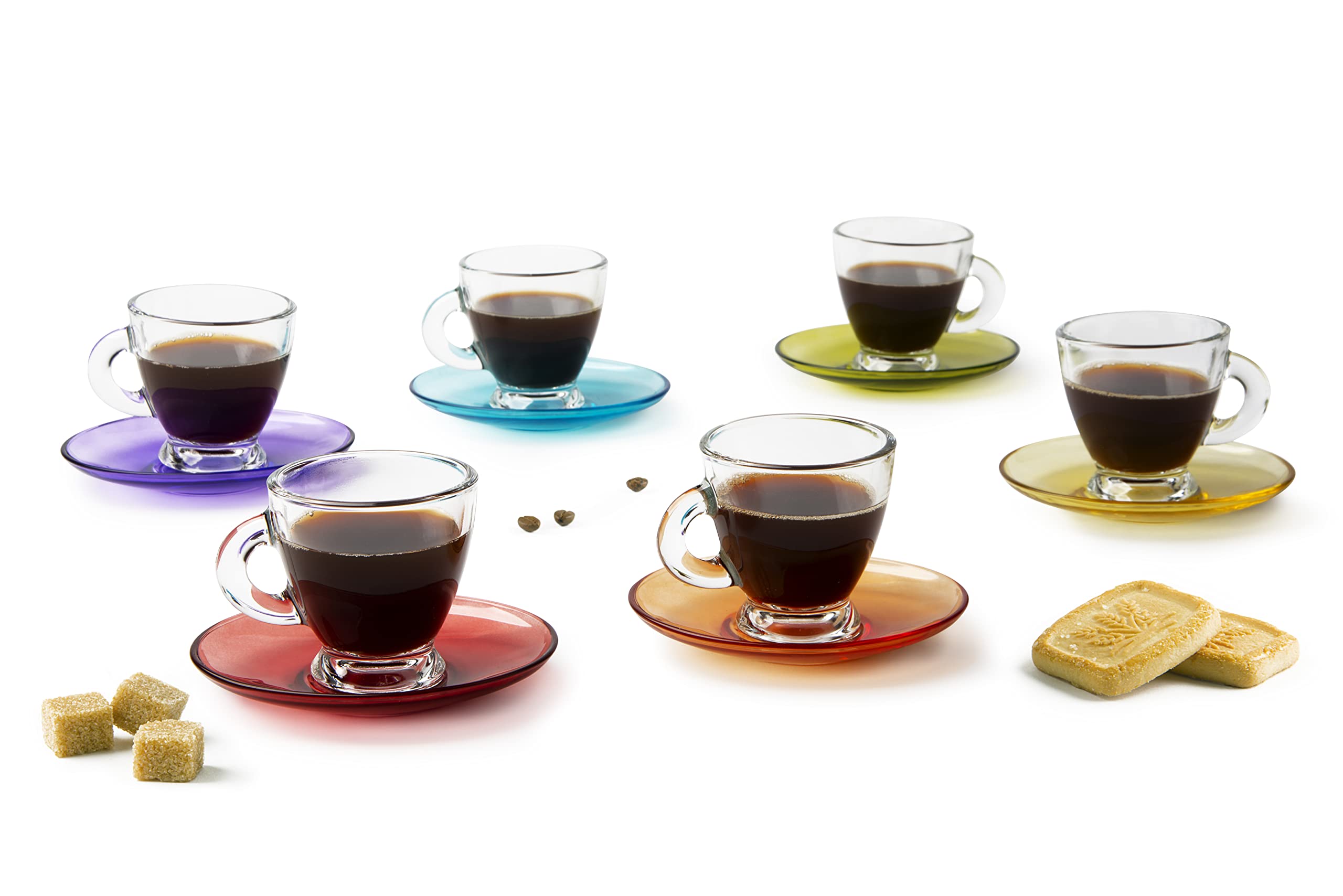 Excelsa Istanbul Set 6 Tazzine da Caffè con Piattino