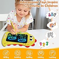 Vista 7 de Tableta de escritura LCD para niños, tablero de garabatos de 9 pulgadas, juguetes de dinosaurio para niñas y niños, tableta de dibujo, juguetes