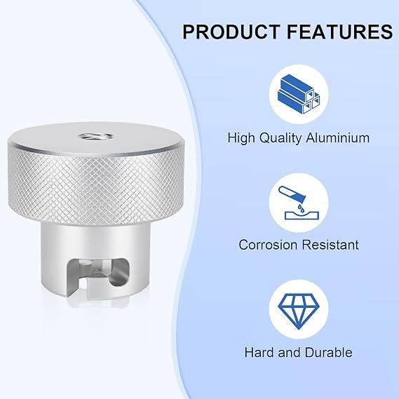 Suitable for Harbor Freight's Hydraulic Press Jack Valve Screws, 7/16'' Bottle Jack Valve Release Knob, Replaces Jack Handle Fitting, Made of 6061 Aluminium