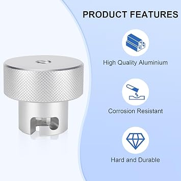 Suitable for Harbor Freight's Hydraulic Press Jack Valve Screws, 7/16'' Bottle Jack Valve Release Knob, Replaces Jack Handle Fitting, Made of 6061 Aluminium