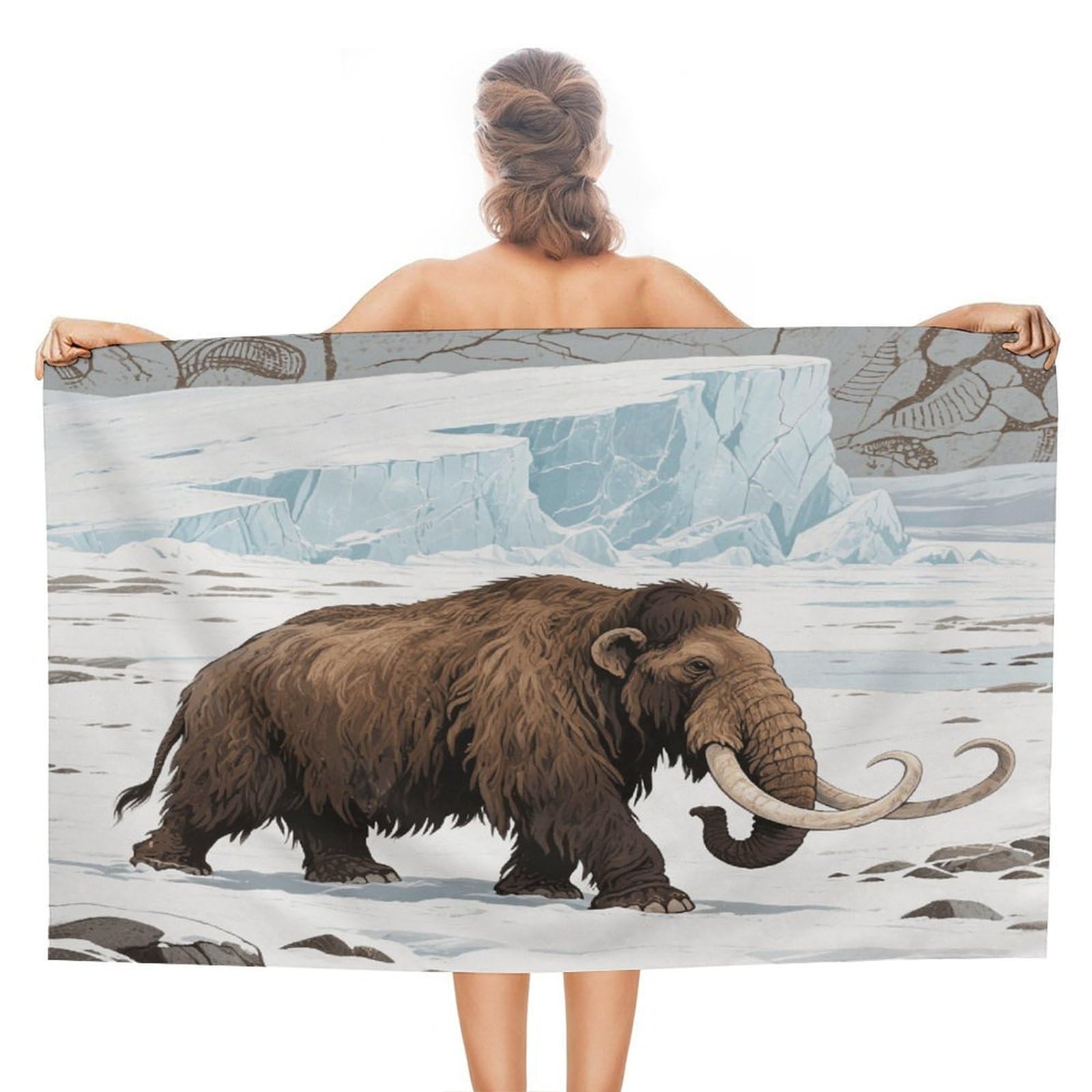 VstaDank Mammoth Beach Towel 51x31 Inch Oversized Soft Bath Towel Luxury Plush Thick Hotel Swim Pool Towels Super Quick Dry Travel Towels for Camping Gym Sports Yoga